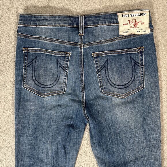 True Religion Jeans‎ Women’s Size 32 Halle High Rise Super Skinny Grunge Ankle - Picture 11 of 13